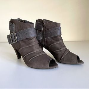 NWOT Peep-Toe Ankle Boots